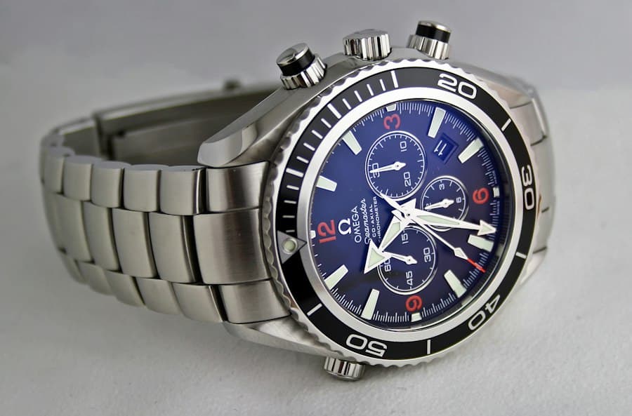 Preloved Citizen Eco-Drive chronograph on dark surface